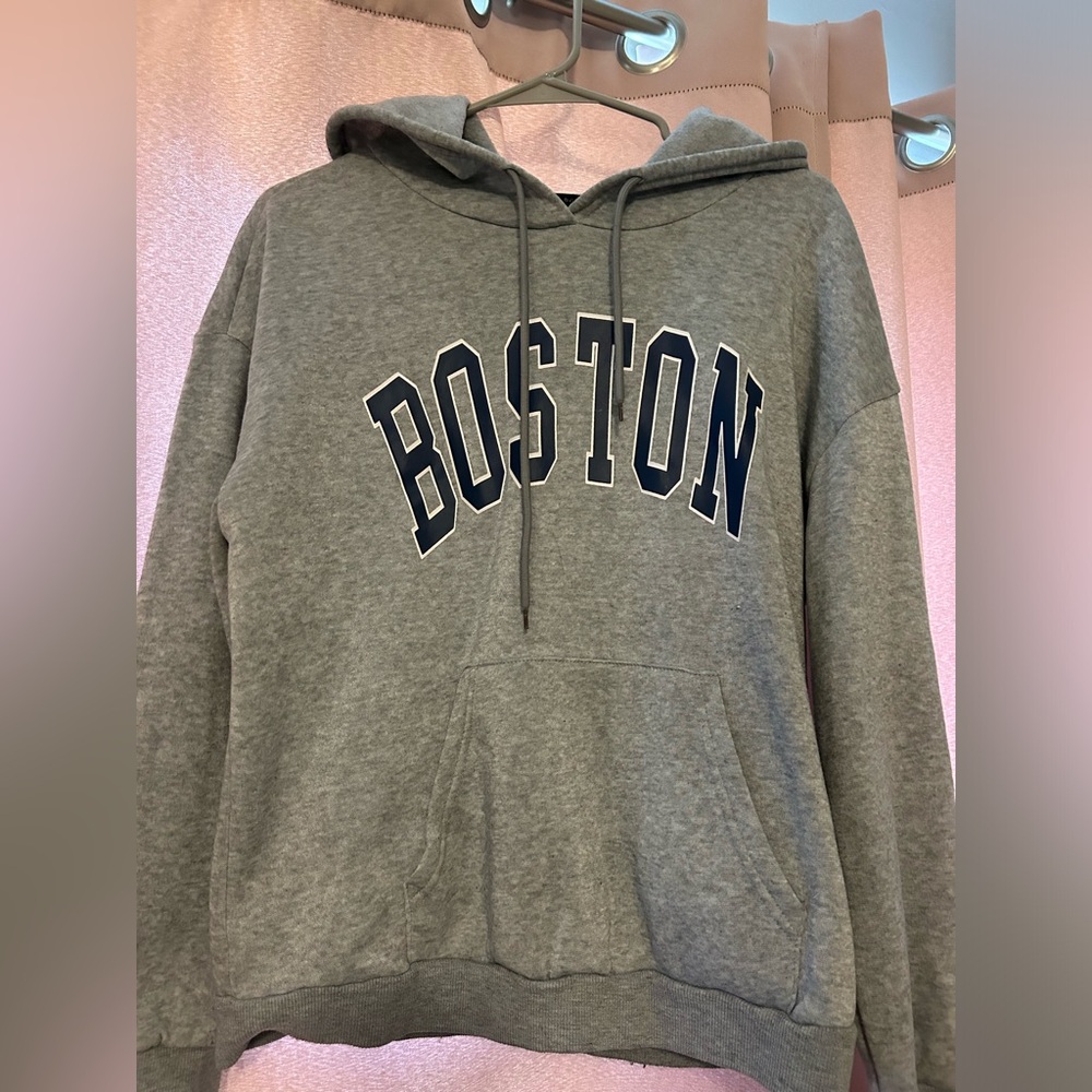 Gray Boston Hoodie